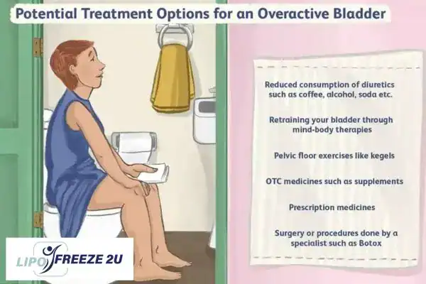 image of woman on toilet because of an overactive bladder Matlock