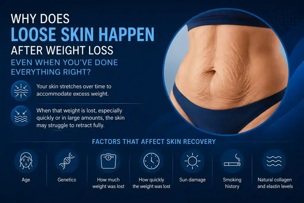 Why Does Loose Skin Happen After Weight Loss Even When You’ve Done Everything Right Matlock?